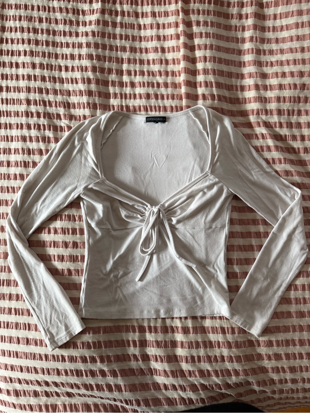 Cotton Candy LA long sleeve with tie detailing